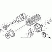 Схема вузла: Vt1100c clutch для Honda VT1100 Shadow