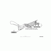 Схема вузла: Emblem + mark для Honda VT1300 Fury