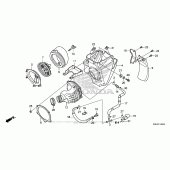 Схема узла: Воздушный фильтр для Honda CRF150 CRF150RB