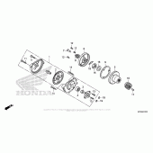 Схема вузла: Масляний насос для Honda CRF230 CRF230F