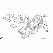 Схема вузла: Заднє крило (VTR1000SP2 / 3/4/5/6) для Honda VTR1000 VTR SP-2