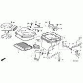 Схема узла: Воздушный фильтр для Honda GL1800 Gold Wing
