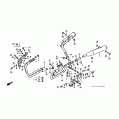 Схема вузла: Вихлопна система для Honda ST1100 Pan-European