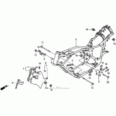Схема вузла: Рама для Honda VT600 Shadow VLX Deluxe