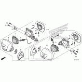 Схема узла: Turn Signal + Mirror для Honda GL1800 Gold Wing