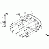 Схема вузла: Права кришка картера для Honda VT750 Shadow Deluxe