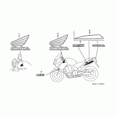 Схема вузла: Label read the manual для Honda CBF600