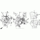 Схема вузла: Картер двигуна для Honda NT650 Hawk GT