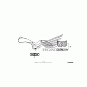 Схема вузла: Emblem + mark для Honda VT1300 Sabre