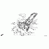 Схема вузла: Рама для Honda CBR300R