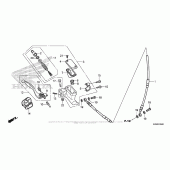 Схема вузла: Передній гальмівний циліндр для Honda CRF250 CRF250R