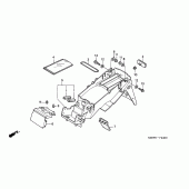Схема узла: Заднее крыло (CBR600F/F44) для Honda CBR600 CBR600F