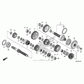 Схема узла: Трансмиссия для Honda CB1100