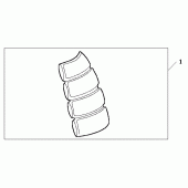 Схема вузла: Tank pad 2 для Honda CBF250