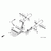 Схема узла: Выхлопная система для Honda CBR1100XX Blackbird