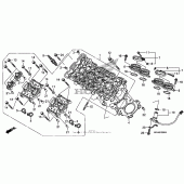 Схема вузла: Головка циліндра для Honda CBR600 CBR600RR