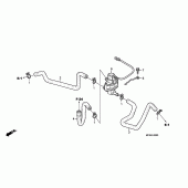 Схема узла: Система вентиляция картера для Honda ST1300 Pan-European