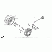 Схема вузла: Генератор для Honda CRF250 CRF250L