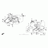 Схема узла: Middle cowl (1) для Honda CBR1000 CBR1000RR Fireblade
