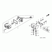 Схема узла: Задний фонарь (Стоп-сигнал) для Honda VT750 Black Widow