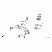 Схема узла: Рулевая траверса для Honda XR125