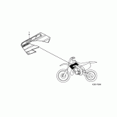 Схема вузла: Label read the manual (1) для Honda CR250