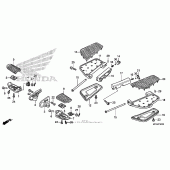 Схема узла: Подножки для Honda GL1800 Gold Wing