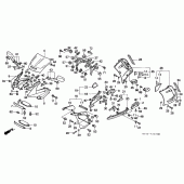 Схема вузла: Cowling comp (VFR750FL / FM / FN / FP) для Honda VFR750F Interceptor