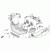 Схема узла: Фара для Honda GL1500 Gold Wing Aspencade