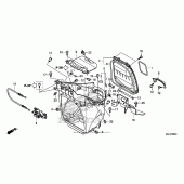 Схема вузла: Luggage box для Honda NC700