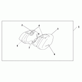 Схема узла: 33 litre pannier set iron nail silver для Honda CBR1100XX Blackbird