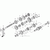 Схема узла: Трансмиссия для Honda GL1500 Gold Wing Aspencade