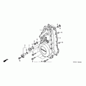 Схема узла: Перед. crankcase cover для Honda ST1300 Pan-European