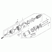 Схема узла: Стартер электрический для Honda GL1500 Gold Wing Aspencade