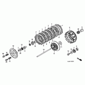 Схема узла: Сцепление для Honda CR250