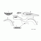Схема вузла: Label read the manual для Honda VT750 Shadow Aero