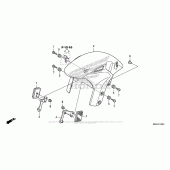 Схема узла: Переднее крыло для Honda VFR1200 VFR