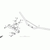 Схема вузла: Кермо для Honda XR250