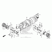 Схема узла: Коленчатый вал & Поршень для Honda GL1800 Gold Wing