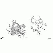 Схема вузла: Кришка генератора для Honda CTX700