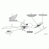 Схема вузла: Stripe / mark для Honda CBF1000