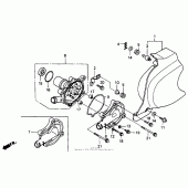 Схема вузла: Водяний насос для Honda VT600 Shadow VLX