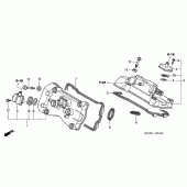 Схема вузла: Клапанна кришка для Honda VFR800 VFR
