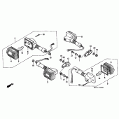 Схема узла: Поворотники для Honda XRV750 Africa Twin