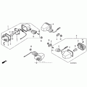 Схема узла: Поворотники ( 06-) для Honda CB900 919