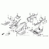 Схема вузла: Center cover для Honda FSC600 Silver Wing