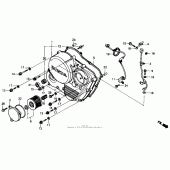 Схема вузла: Right crankcase cover 88-92 для Honda XR600
