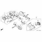 Схема вузла: Поворотники (EXCEPT CM) для Honda CBR600 CBR600RR