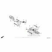 Схема вузла: Підніжки для Honda CRF230 CRF230F