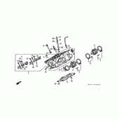 Схема вузла: Права головка циліндра для Honda ST1100 Pan-European